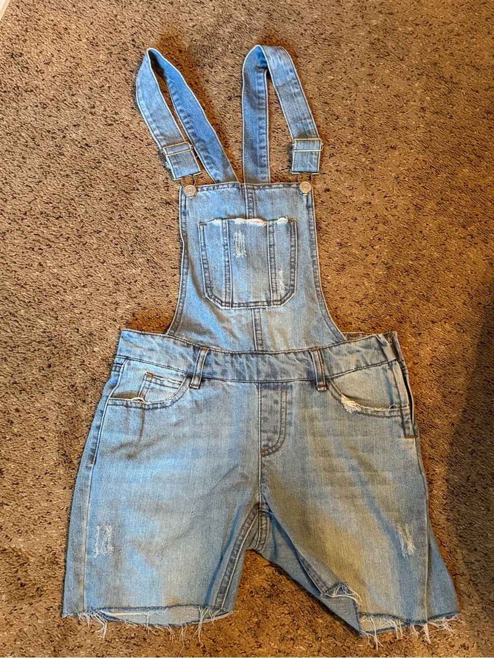 refuge Light Blue Denim Overalls